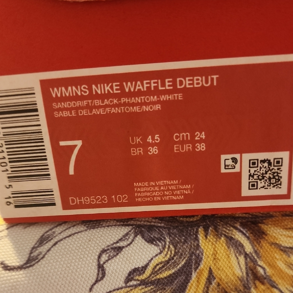 Nike Waffle Debut Sneakers - Sanddrift and Black - Picture 2 of 6